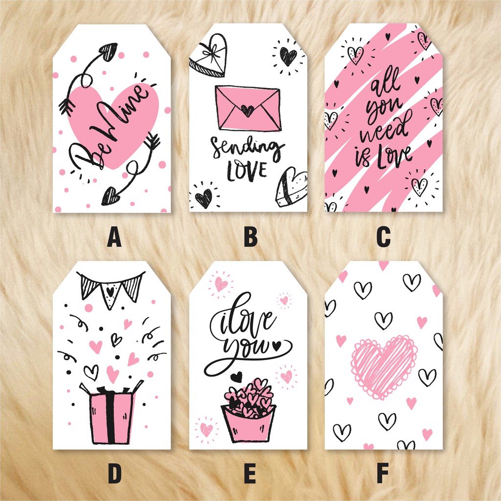 

Stiker/Label Ucapan/label hadiah Valentine Sweet Cute Unik Vol.1