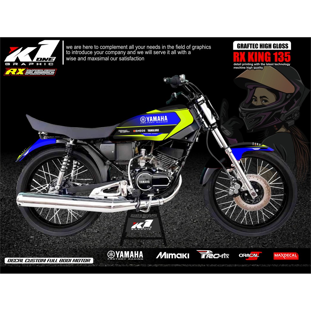 Jual DECAL RX KING DESAIN TERBARU KODE 06B HARGA TERMURAH Indonesia Shopee Indonesia