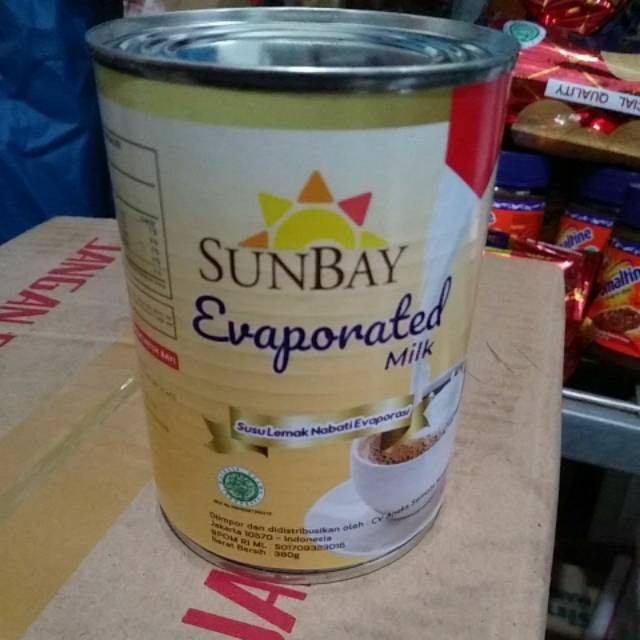 

SUNBAY EVAPORATED MILK / SUNBAY SUSU EVAPORATED - 380 gr - SUSU CAIR