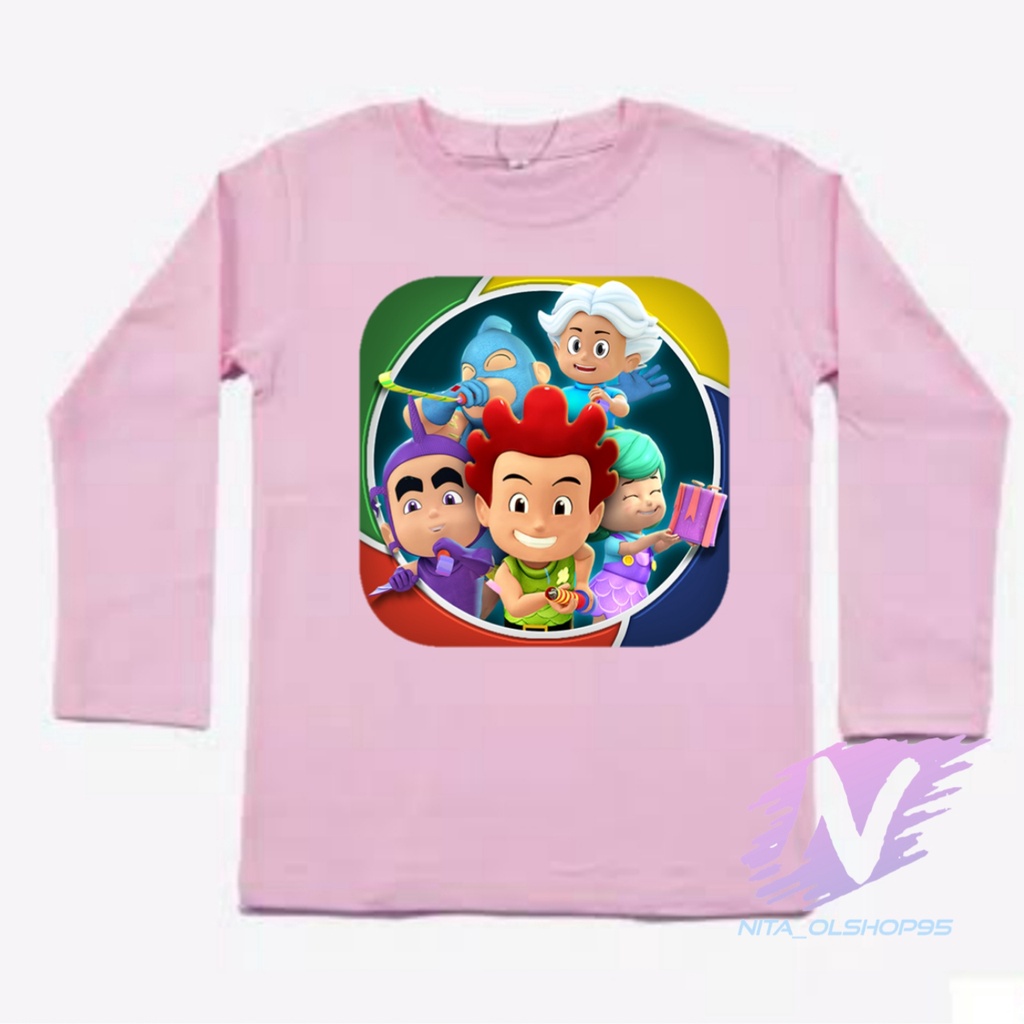 KAOS ANAK LENGAN PANJANG KIKO KARTUN ANAK