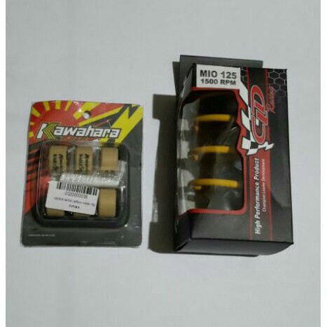 PAKET ROLLER KAWAHARA RACING + PER CVT CLD 1500 RPM FINO 125 MIO 125 M3 MIO S Z 12 GRAM
