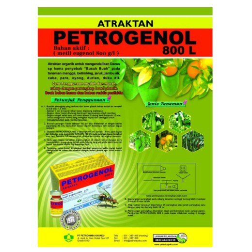 Petrogenol 800L Atraktan 5ml Perangkap Pembasmi Racun Obat Anti Lalat Murah