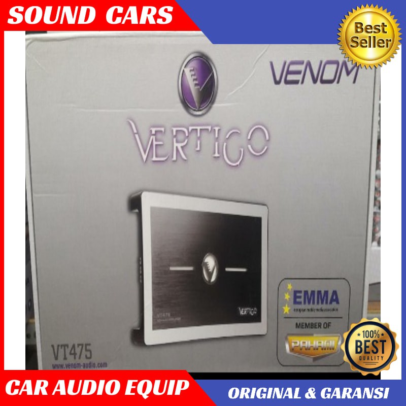 Venom Vertigo VT475 Power 4 Chanel Venom Best Quality Garansi Original