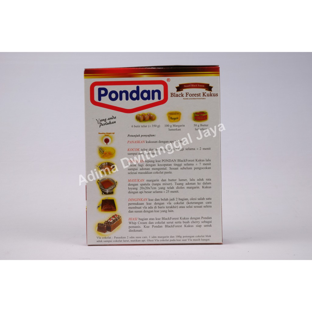 Pondan Black Forest Kukus 400 gr