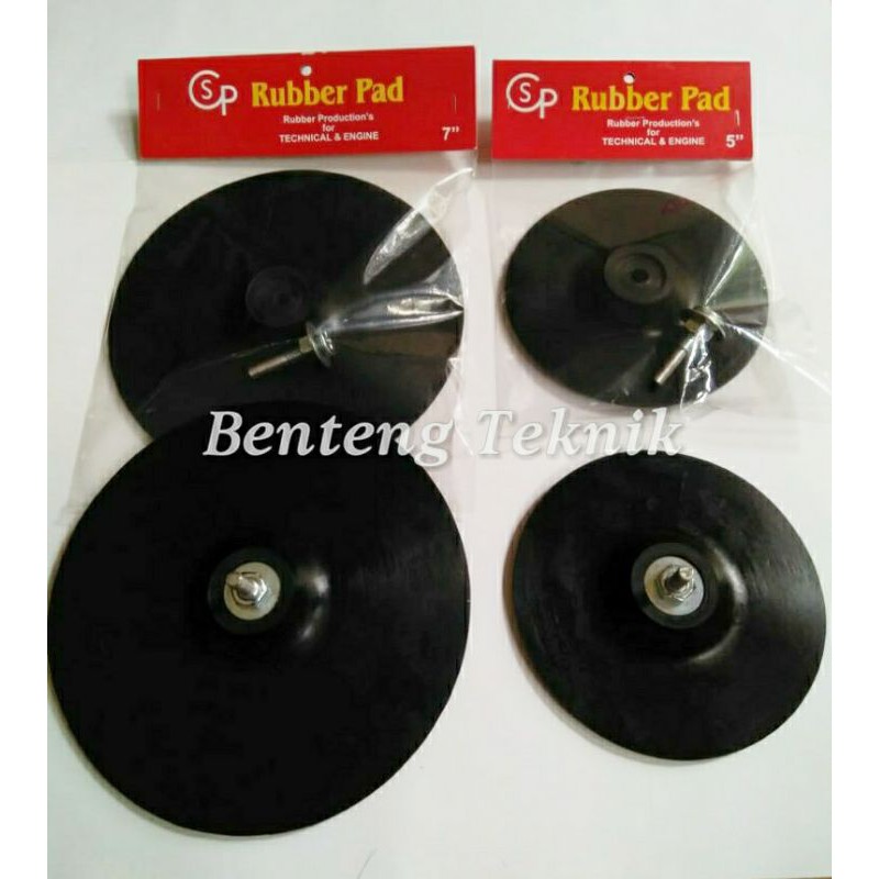 Rubber Pad Gerinda / Elastic Rubber Pad / Pad Poles 7" (7 inch)