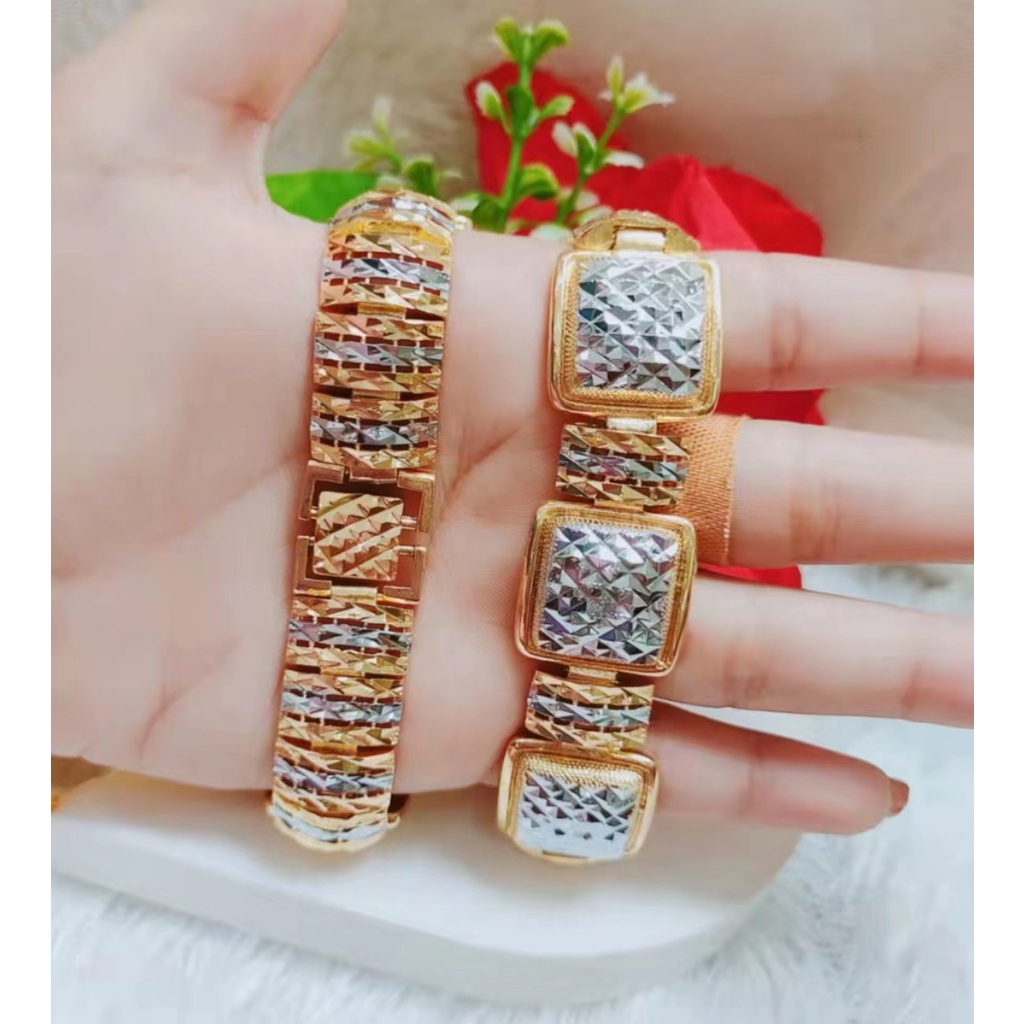 Gelang Xuping Rantai Kombinasi Lapis Emas Perhiasan Fashion 1239-1241