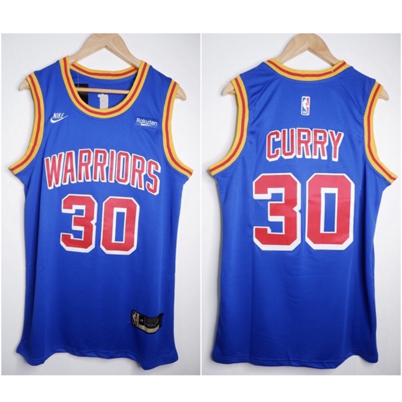 BAJU BASKET NBA WARRIORS #30 STEPHEN CURRY ORIGIN BIRU 21/22