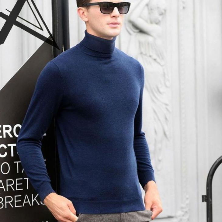 (BEST SELLER) Turtle neck pria Kaos turtleneck pria lengan panjang Kaos turtle neck pria Inner turtl