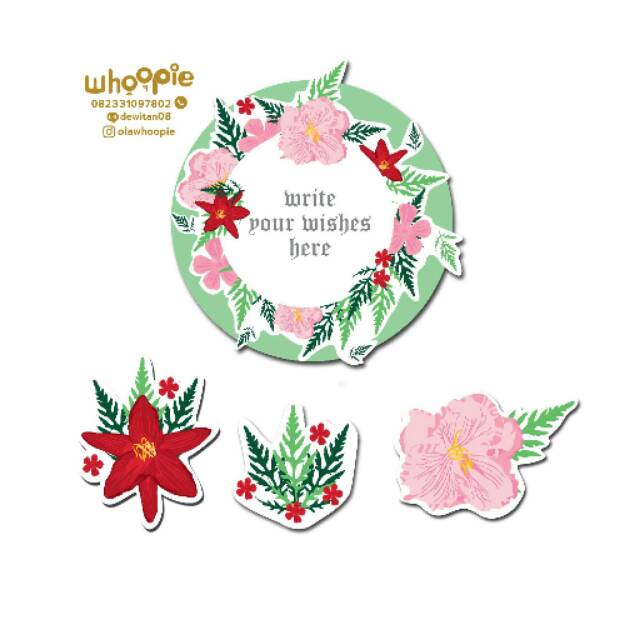 

Cake topper/ topper kue/ topper tumpeng bunga