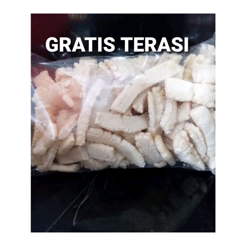 

Kerupuk rambak matang GRATIS terasi khas cirebon