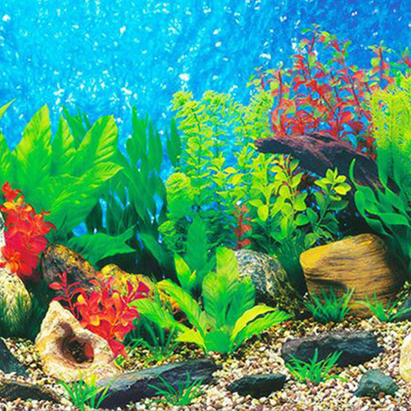 Aquarium Paper Hd Picture 3d Three Dimensional Wallpaper Background Painting Dou Shopee Indonesia