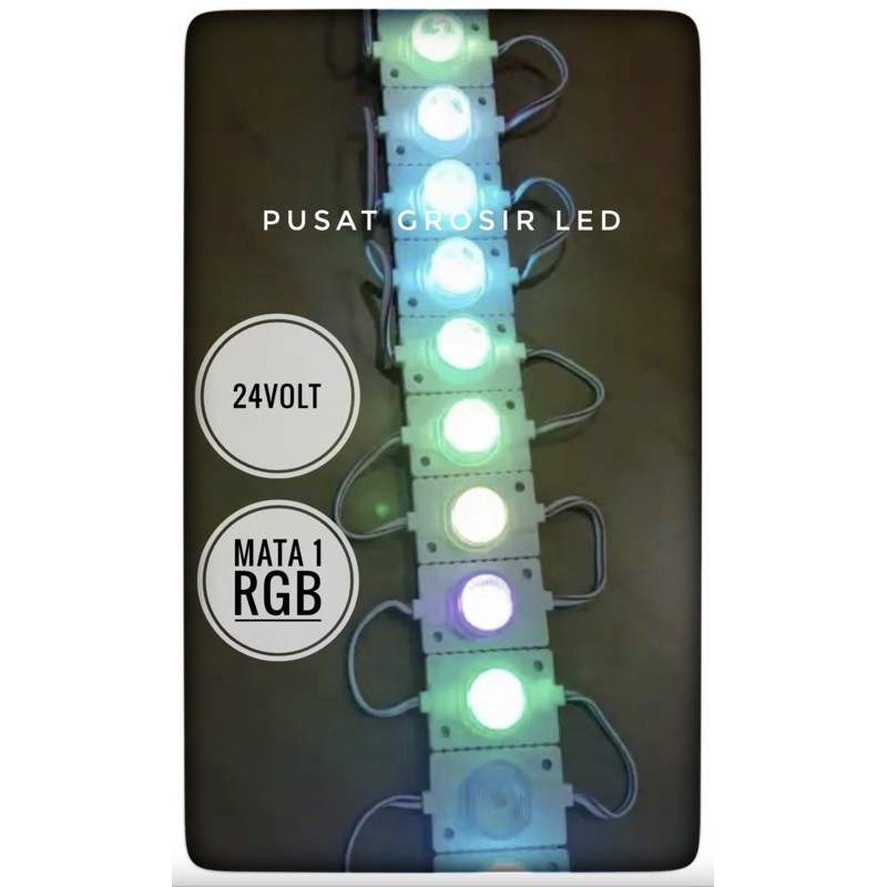 24VOLT - (100PCS) LED MATA 1 RGB RUNNING
