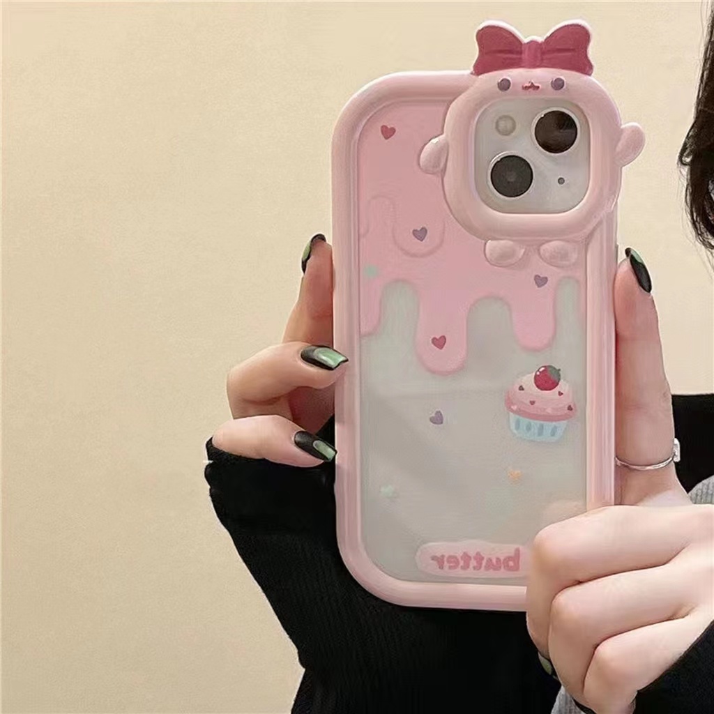 Case Bahan TPU Desain Es Krim Meleleh Untuk iPhone 13 13pro 13prm 11 7Plus 8Plus Xr XS 13 12 Pro Max