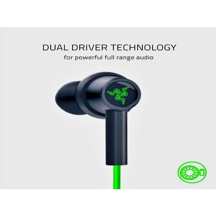 Earphone Razer HammerHead Duo Console - Hijau