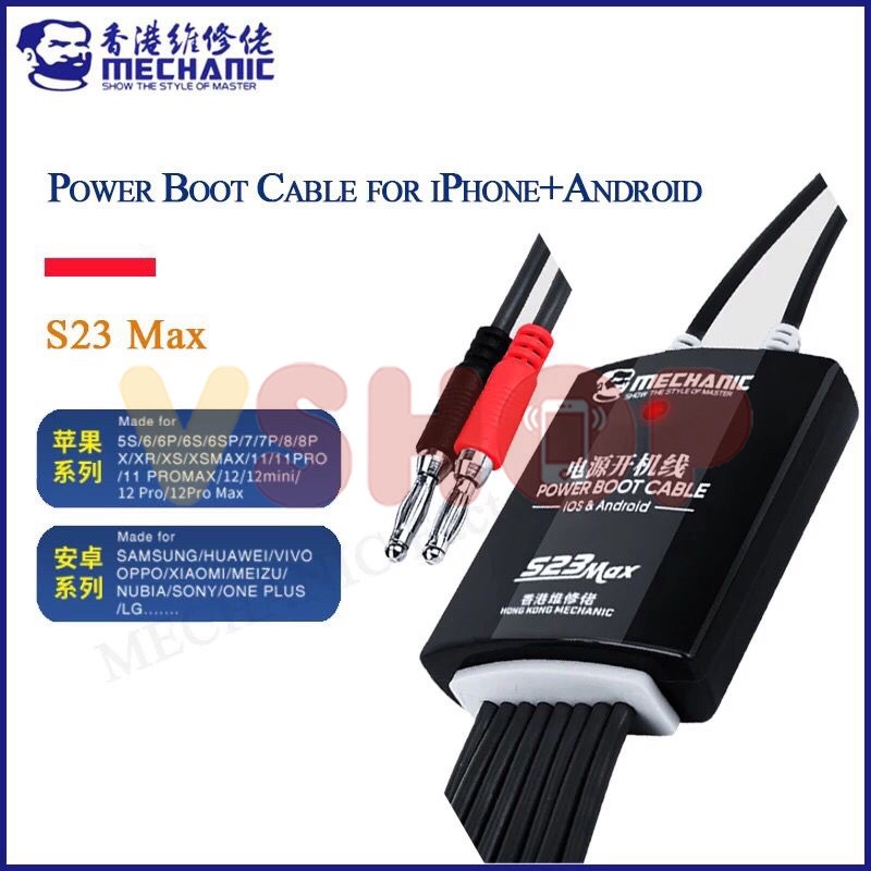 KABEL POWER SUPPLY MECHANIC S23 MAX FOR ANDROID IOS 5S - 12 PRO MAX