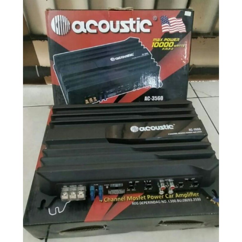 POWER MOBIL ACOUSTIC AC-3560 4 CHANNEL TOP BRAND