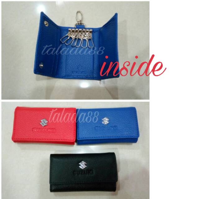 Paket dompet STNK mobil dan casing silikon remote Suzuki Ertiga, Swift, SX 4, APV