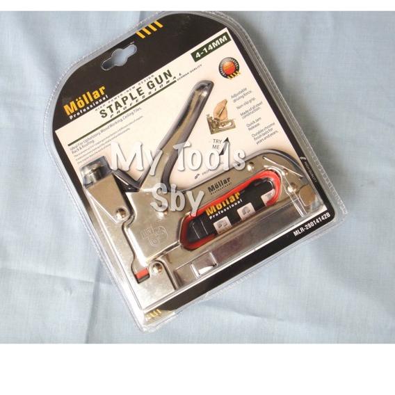 

Best - Staples Gun / Hekter Tembak / Alat Tembak Staples Mollar 3 in 1 Serbaguna 4-14 mm,.