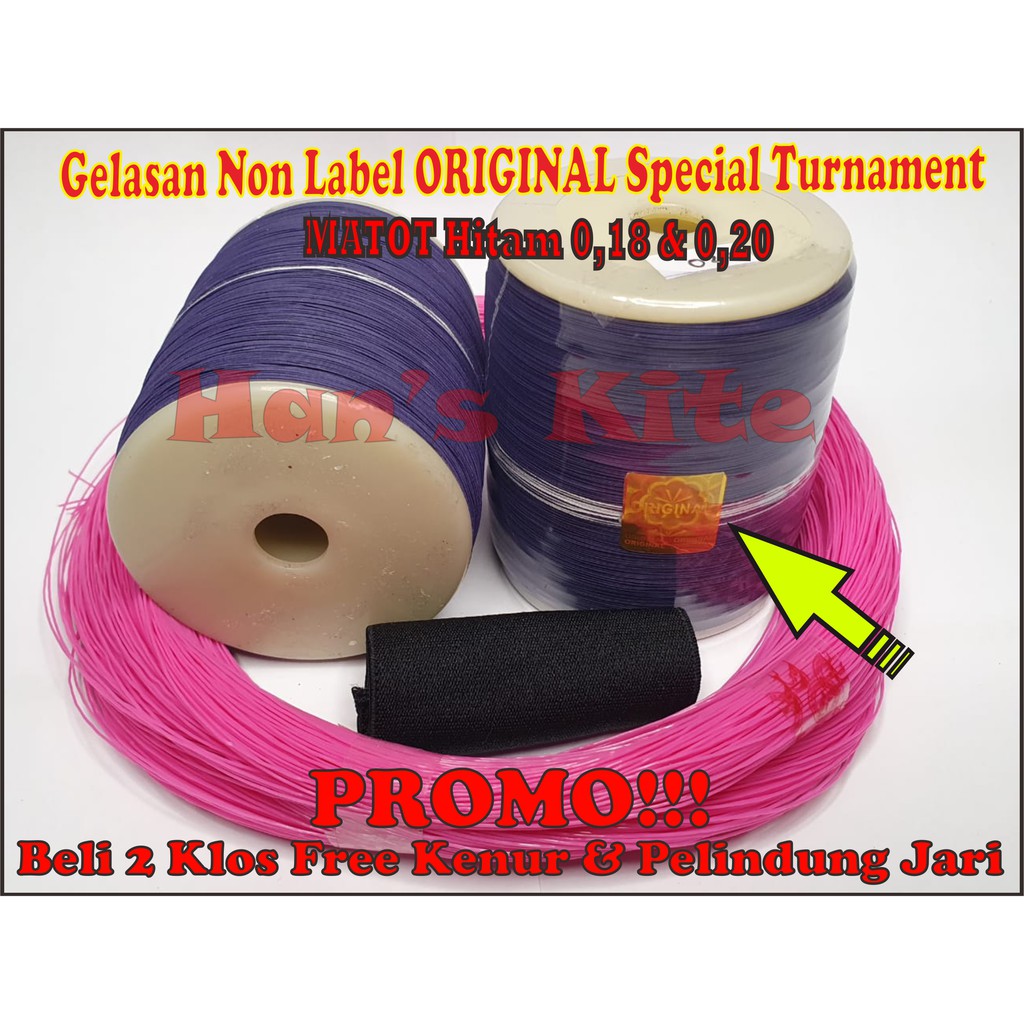 Special Turnament Gelasan Non Label Matot Hitam 0,18 0,20 ORIGINAL Full Treatment Tajam Sadis Joker