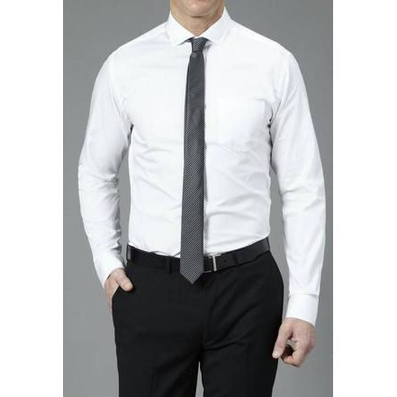 Baju formal putih polos | Kemeja formal pria | Baju Kantor (Ready Stock)