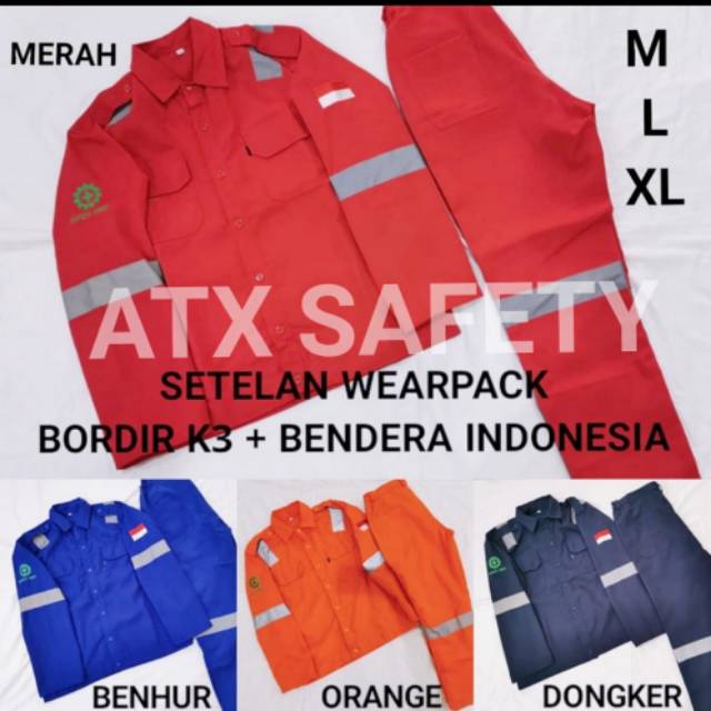 Wearpack safety model setelan baju + celana ATX / werpak / wearpak