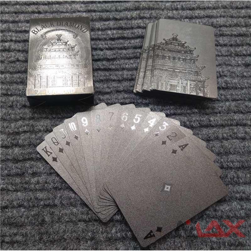 Kartu Remi Poker Fullhouse Exclusive Black Diamond Kartu Plastik anti air Waterproof - K8356 Model 1
