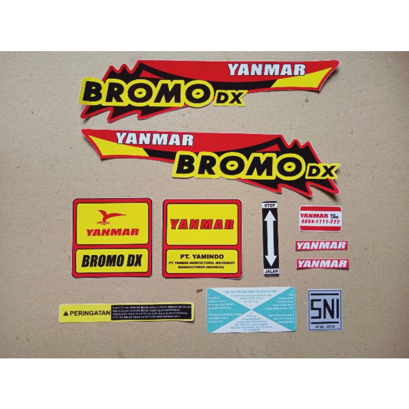 

stiker Yanmar BROMO DX traktor