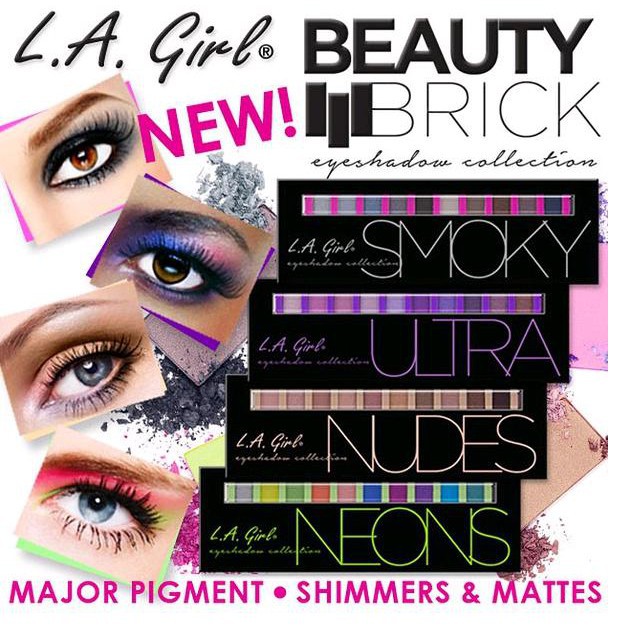 L.A GIRL EYESHADOW PALETTE BEAUTY BRICK