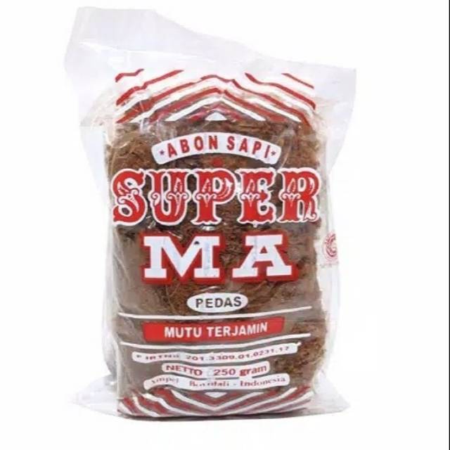 Abon Sapi super MA pedas 250 gram