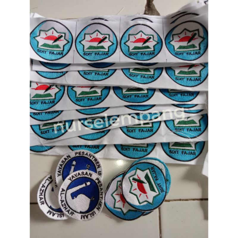 Bordir Logo Custom dan Sekolah / Emblem Satuan