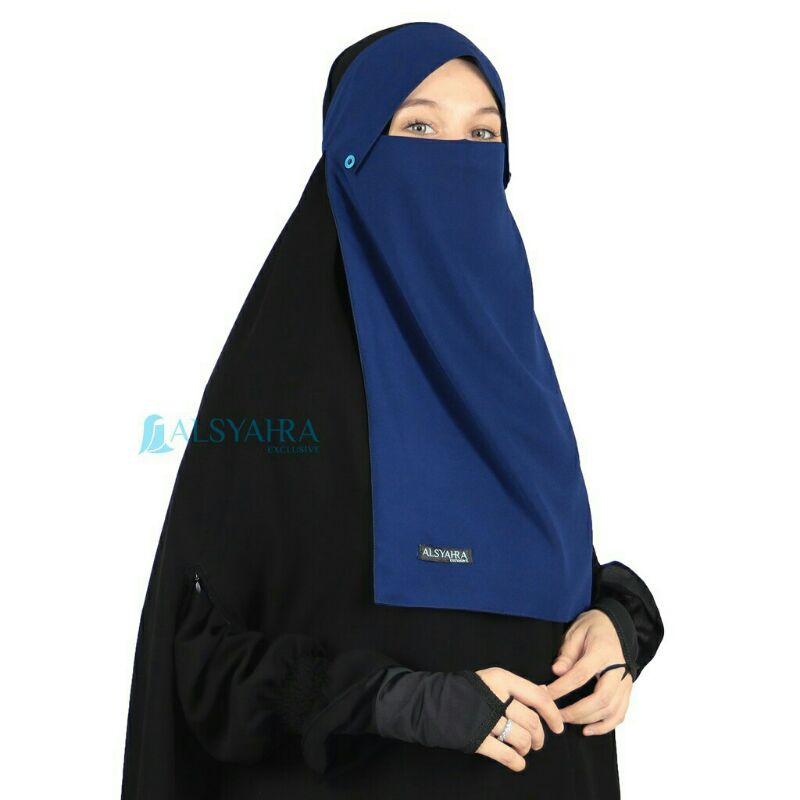 Alsyahra Exclusive Niqab Poni Kancing Raudhah Sifon Premium