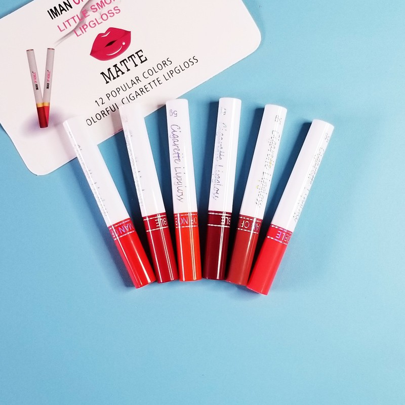 Lipstick Lipstik Beludru Matte Tahan Lama Cigarette Tahan Air Nude Bibir Merah Kosmetik Wanita