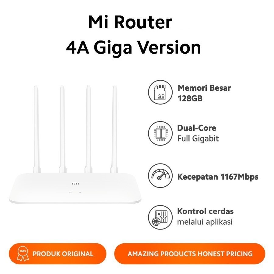 Router 4A XIAOMI Giga Version Dual-Core Full Gigabit 4 Wireless