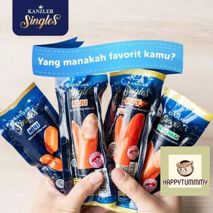 Sosis Kanzler Singles Original Mini Hot (Harga satuan)