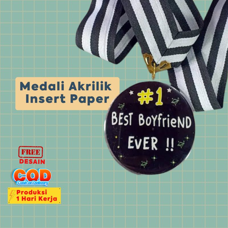 MEDALI AKRILIK INSERT PAPER