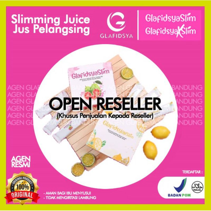 Glafidsya Slim ( Guava ) + Glafidsya XSlim ( Lemon ) Minuman Pelangsing READY STOCK