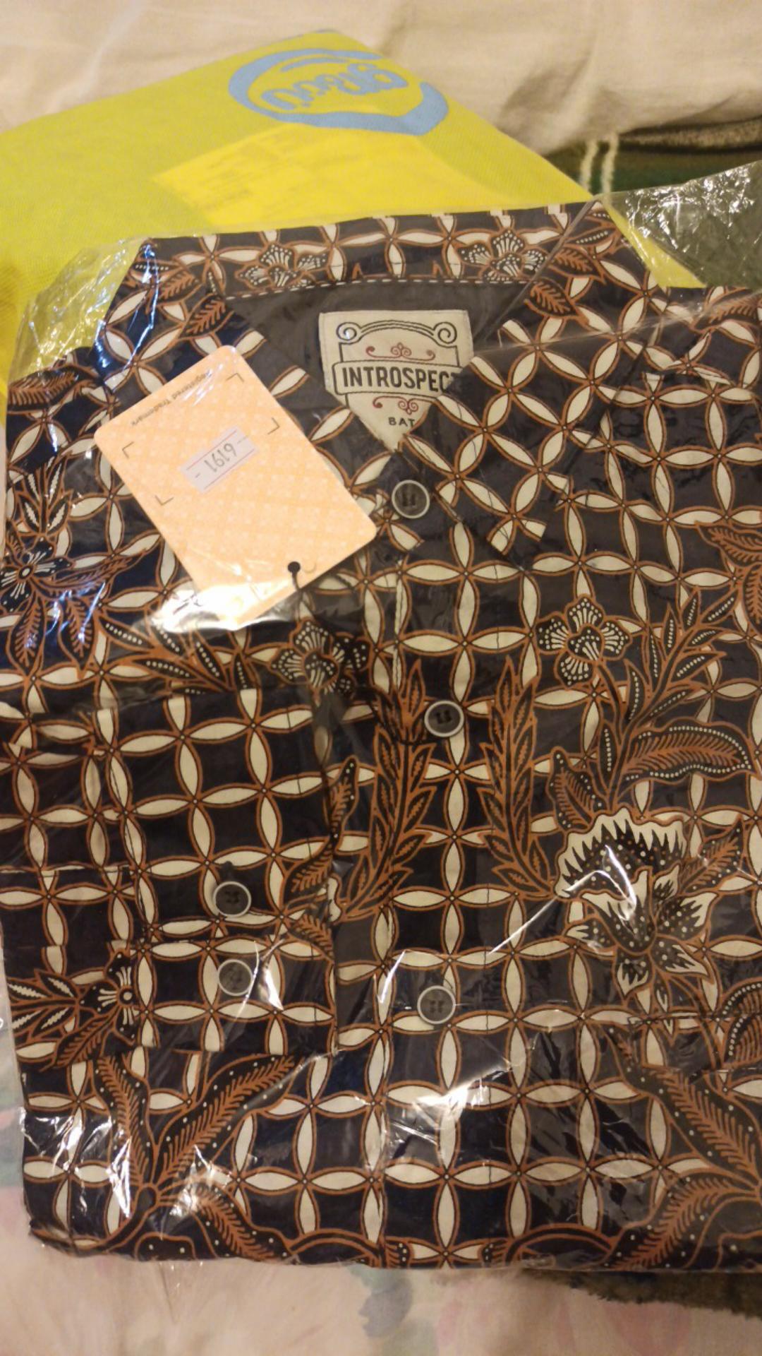 (bisa Cod) Terbaru Kemeja Batik Pria Introspect