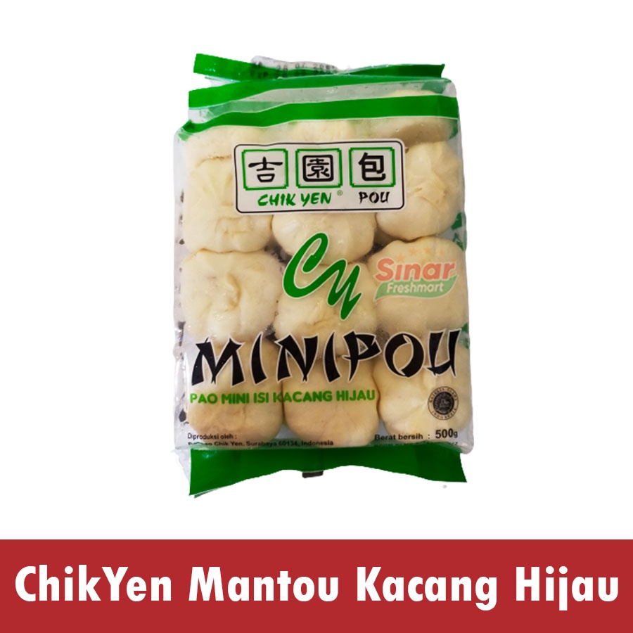 

[SINAR.FRESHMART] CHIKYEN MANTOU KACANG HIJAU / ROTI MANTAO [500gr]