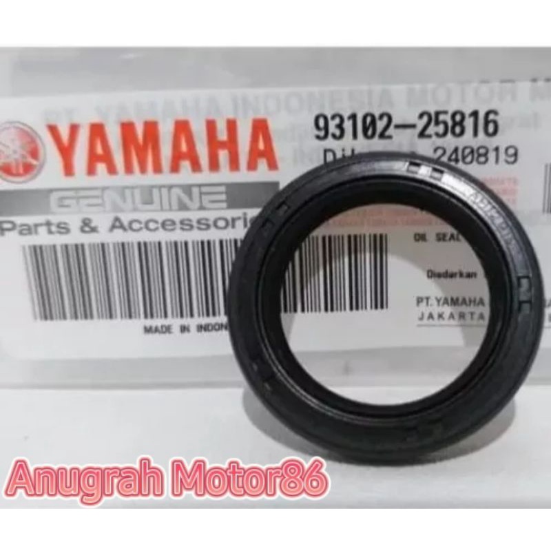 93102-25816 Seal sil kruk as kiri Yamaha Mio J Mio M3 Xeon Fino 125 ori honda