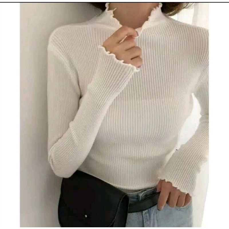 QF17/DAISY TURTLENECK KRIWIL/INNER RAJUT