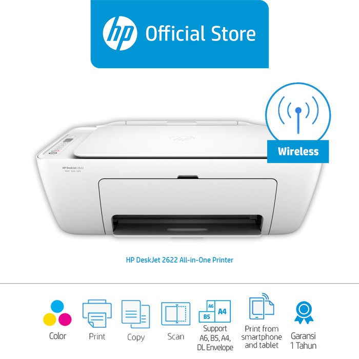 Printer Hp Deskjet 2622 All In One Wifi Shopee Indonesia