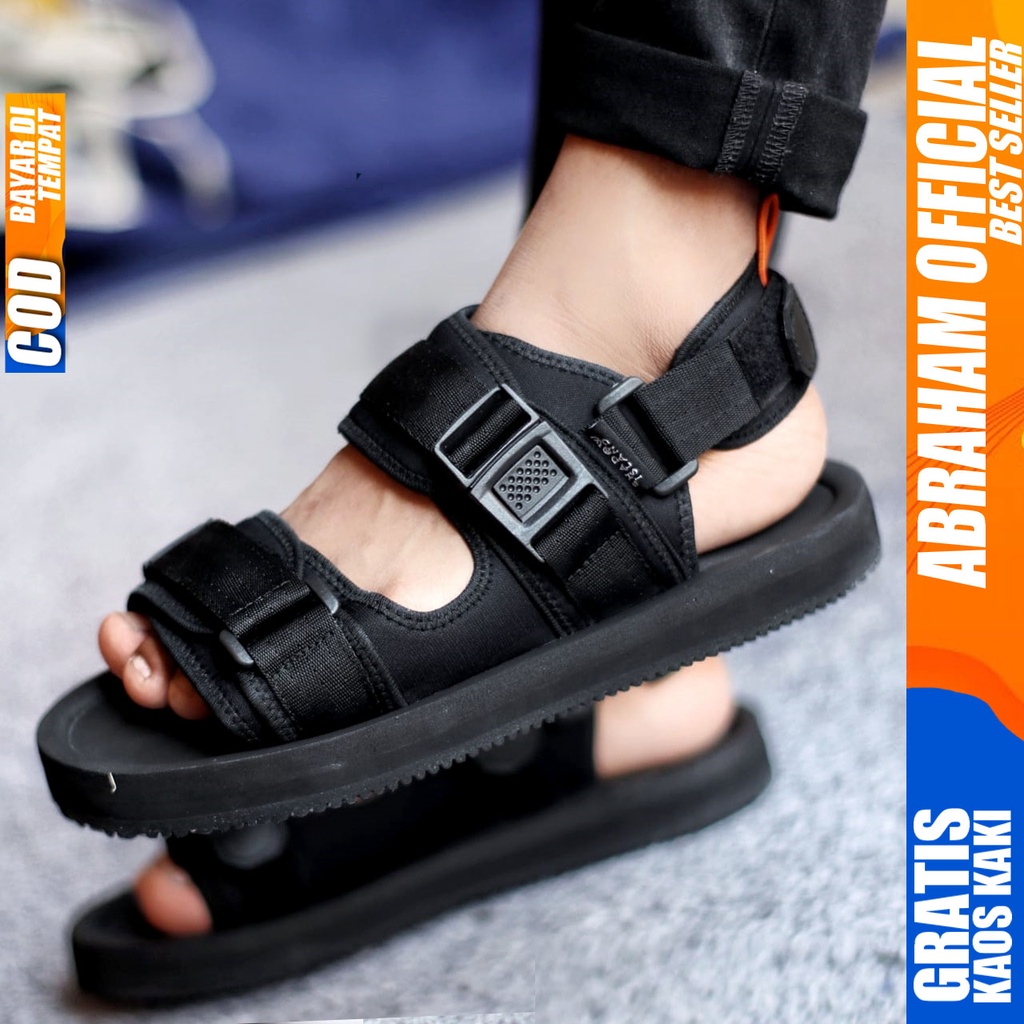 ABRAHAM Sandal Gunung Pria Casual Travelling Pria Hitam