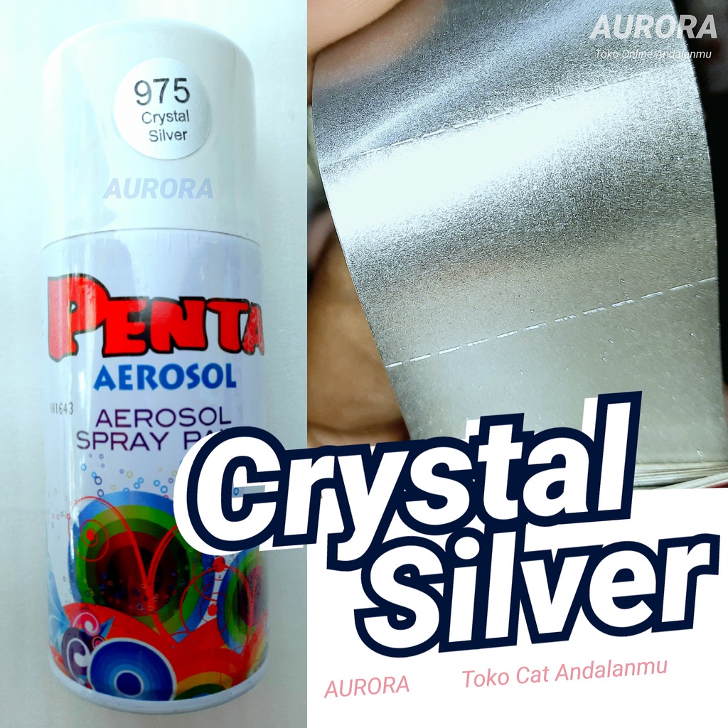 

Cat Pilox SILVER METALIK Penta Super Gloss Crystal Silfer Metallic Metalik 975 Cet Pilok Pylox Spet Kualitas Premium