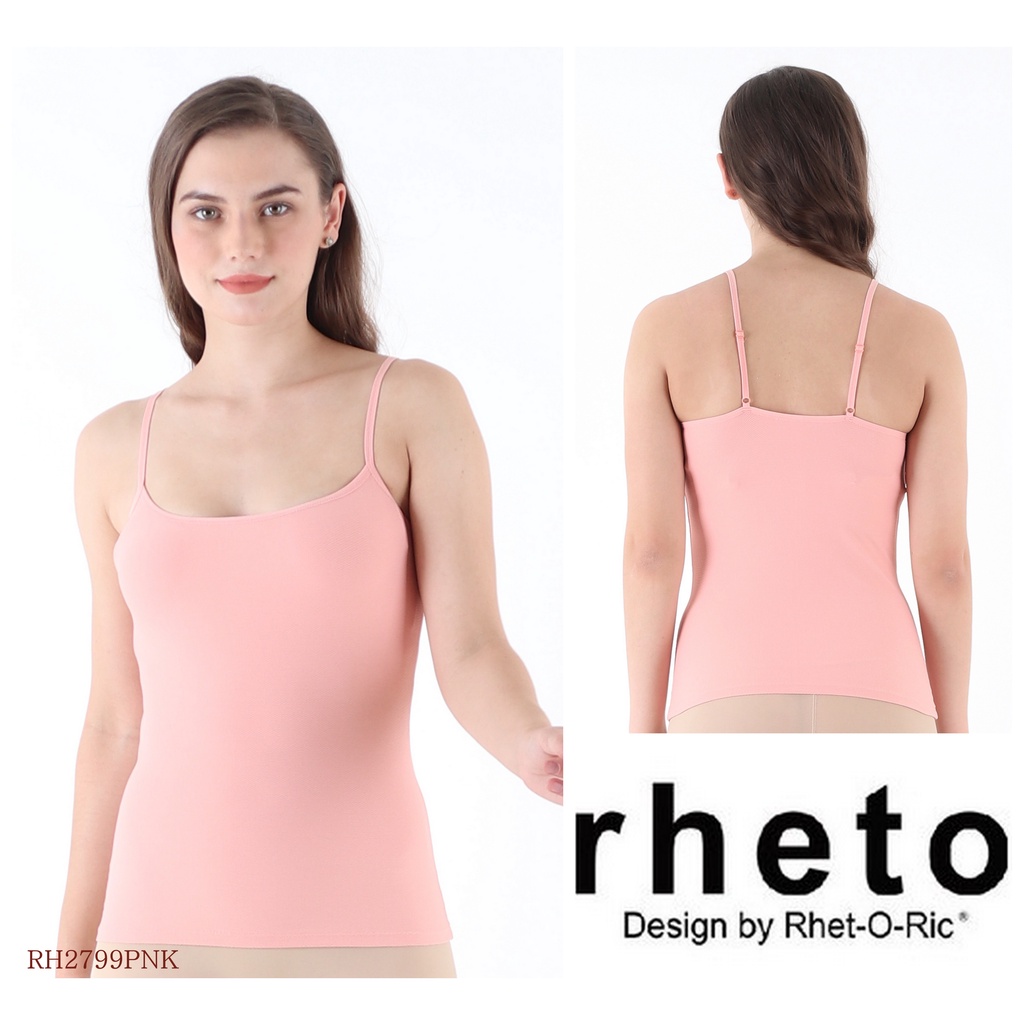 Lingerie Wanita Model Kamisol / Tank top RHETO Sleepwear Atasan Polos RH2799PEA-1