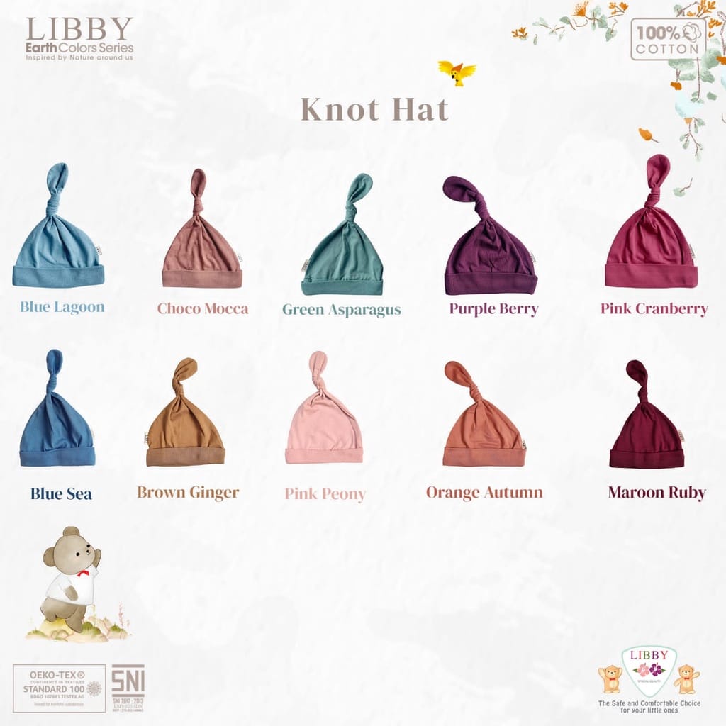 LIBBY EARTH COLORS SERIES  - Topi TALI / BULAT