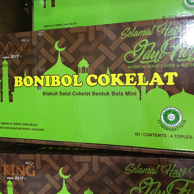 

D'KING Bonibol Coklat biskuit 3 Combi Cokelat Susu Keju Edisi Lebaran