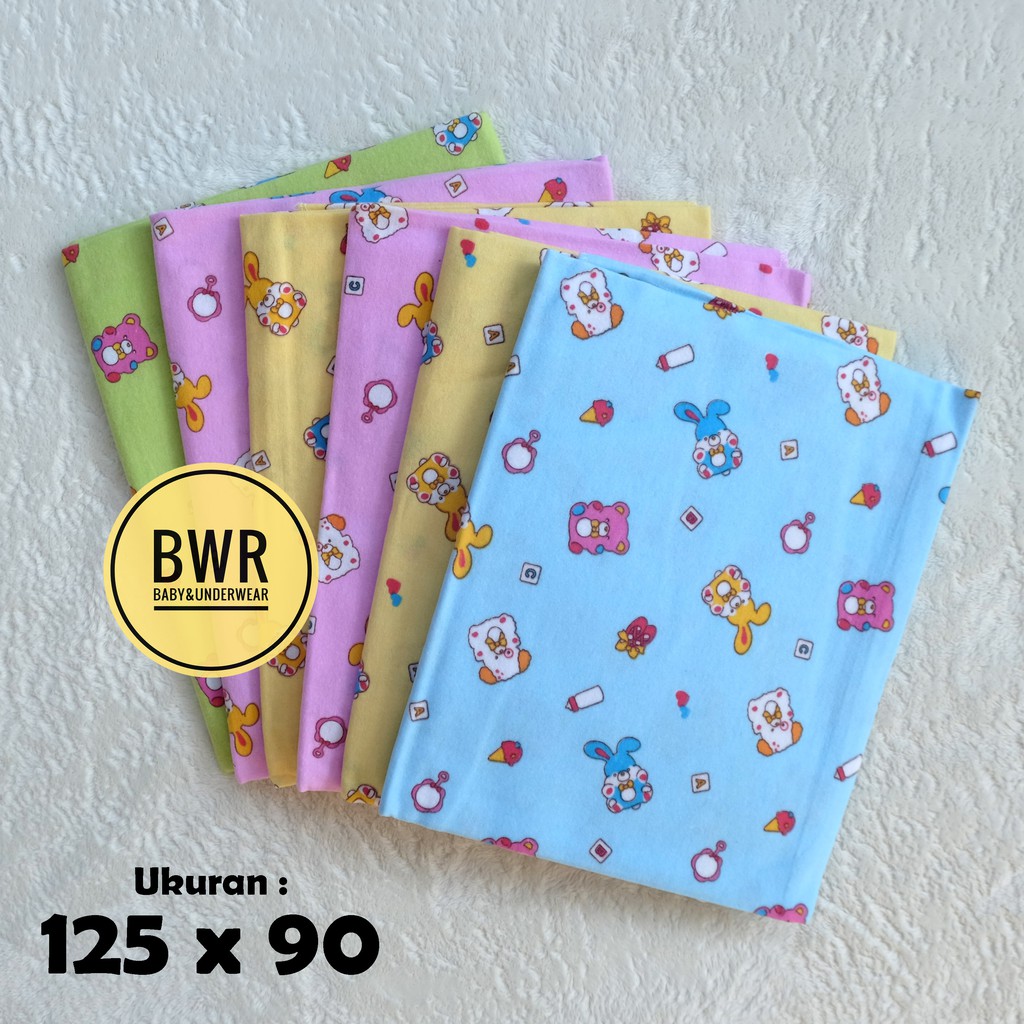 [ 6pc ] Bedong BABYTHA 125X90 Flanel Selimut Bedong Bayi New Born Babytha - Bwr