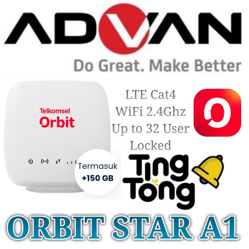 Advan Router Orbit Star A1 150Gb Modem 4G LTE Internet Rumah