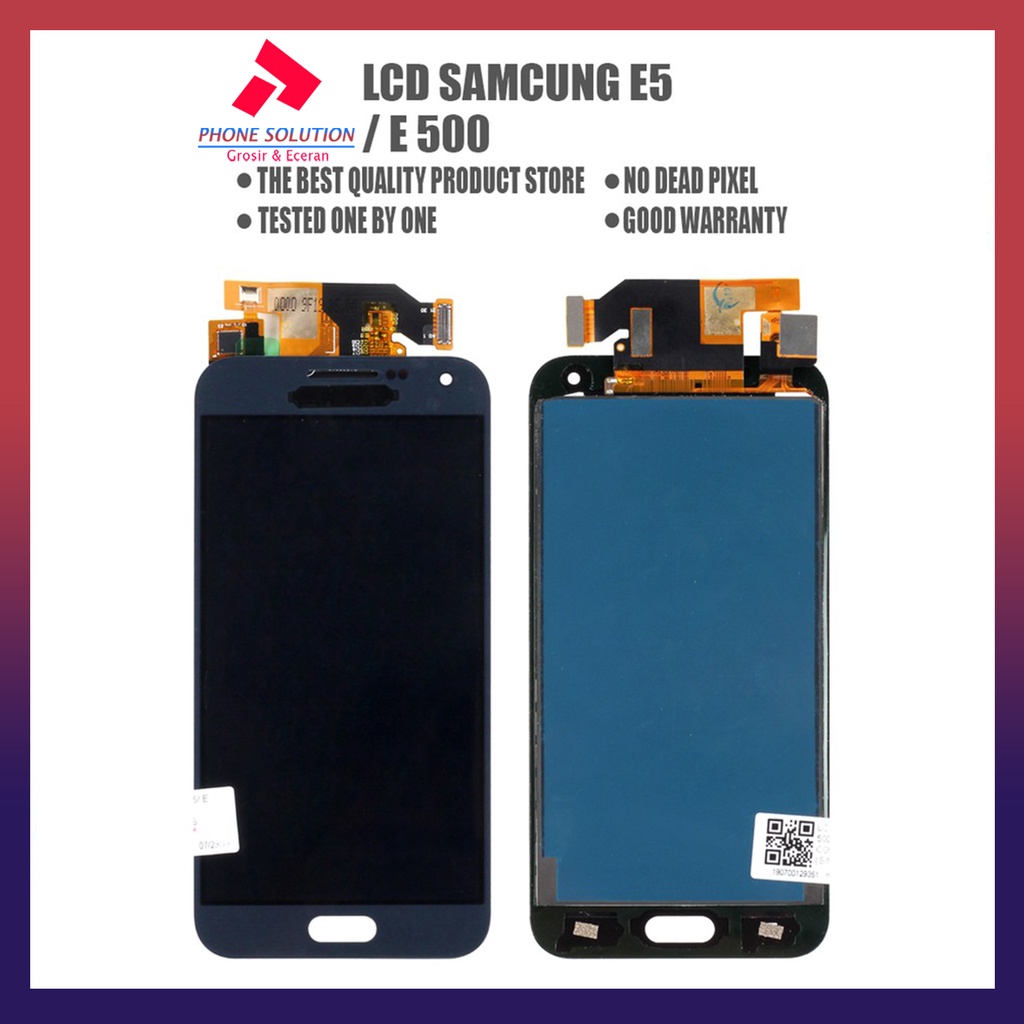 LCD Samsung E5 E500 Fullset Touchscreen Original 100% // Supplier LCD Samsung - Garansi 1 Bulan