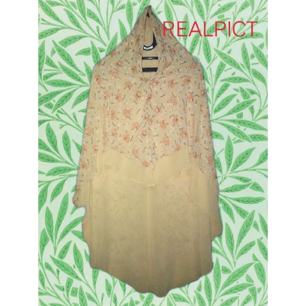 KHIMAR CERUTY 2LAYER MOTIF SEMI JUMBO/ KHIMAR MODEL PINGGUIN